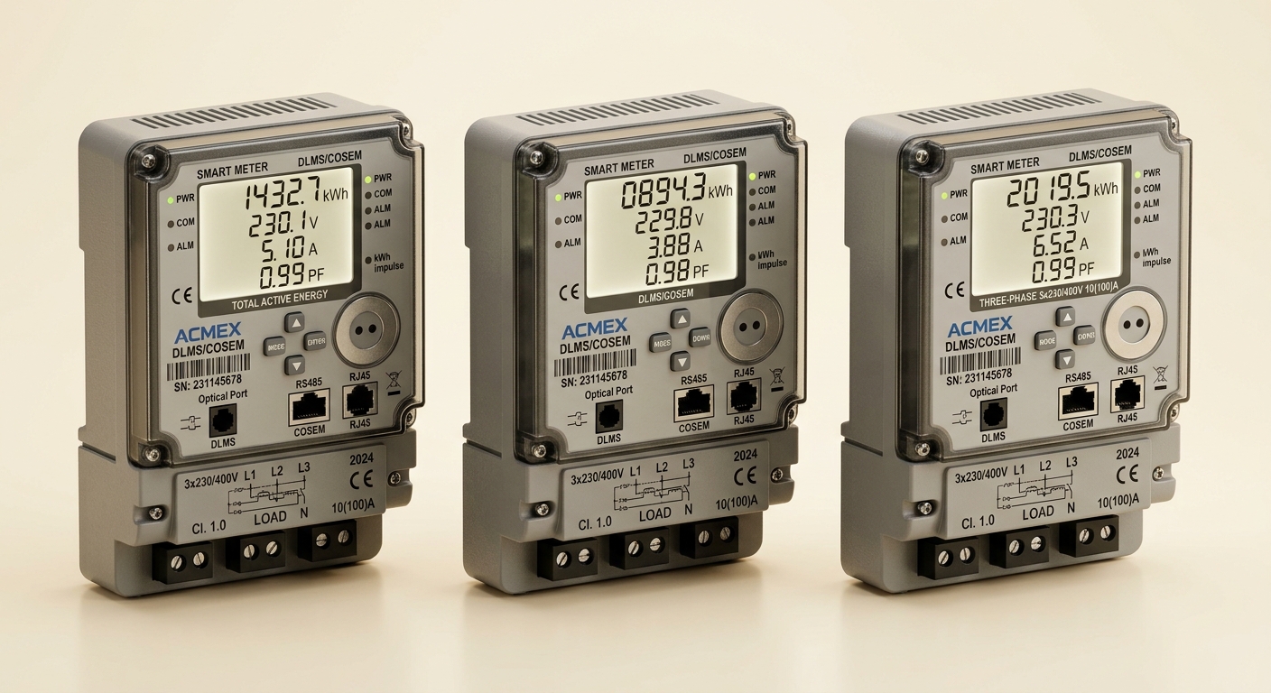 Three Phase DLMS Meters